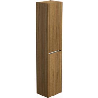 👉 Hoge kast bruin eiken active greeplijst sherwood Ben Limara Links, 35x29x165 cm, alu 8714175940680