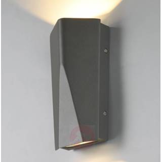 👉 Buiten wandlamp warmwit a+ Trio Leuchten antraciet gegoten aluminium LED buitenwandlamp Tay uit spuitgegoten