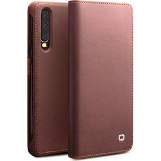 👉 Flipcase bruin leer Qialino Classic Huawei P30 Leren Flip Case - 5712579697189