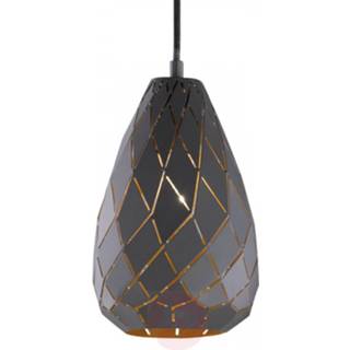 👉 Hang lamp metaal goud Trio Leuchten antraciet a++ Buiten antraciet, binnen - hanglamp Onyx