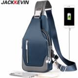 👉 Men's Messenger bag shoulder Oxford cloth Chest Bags Crossbody Casual messenger bags Man USB charging Multifunction Handbag