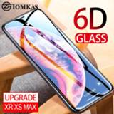 Screenprotector XS TOMKAS 6D Protective Glass on the For iPhone 7 6 Max Screen Protector Full Cover Curved s 8 Plus X 10 XR