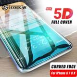 👉 5D Glass For iPhone 7 X Tempered Curved Edge Full Cover 6 6s Plus 8 Screen Protection