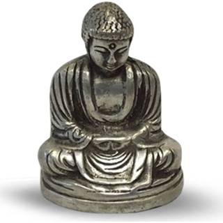 👉 Boeddha zilveren active - 8 cm