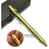👉 Switch brass High Quality Self-Defense Tactical Pen Bolt Ball Point Writing For Outdoor Camp EDC Tool Gift Box