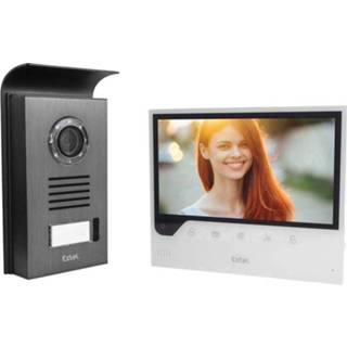 👉 Extel 720308 Complete set voor Video-deurintercom via WiFi WiFi, 2-draads 1 gezinswoning Zwart, Wit
