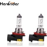 👉 Hoofdlamp wit 2pcs H8 55W Halogen Lamp 4300K Car Fog 12V White Light Headlights Bulb Head