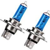 👉 Hoofdlamp wit FISHBERG 2pcs Car Halogen Xenon Light Bulb High Low Beam H4 12V 60/55W P43T 9003 Super White 6000K Headlight Lamp