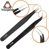 👉 Tweezer steel Trianglelab Curved/Straight Port 3D Printer Tools Stainless Nozzle filament cleaning tweezers