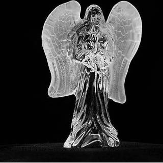 👉 Matglas glas active Engelen Engel van met Matglazen Vleugels - 14 cm