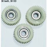 Bike nylon 3pcs 36 teeth 38mm electronic motor wheel 8FUN gear electrical bicycle tricycle 608 Z ball bearing spur gears