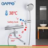 👉 Thermostaat GAPPO Bathtub Faucets wall thermostat shower set mitigeur baignoire thermostatic mixer bathroom