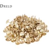 Sofa goud DRELD 100Pcs Antique Gold Decorative Upholstery Tack Nail Jewelry Gift Box Stud Doornail Hardware 11*11mm