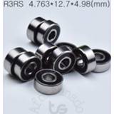 👉 Bearing R3RS 4.763*12.7*4.98(mm) 10pieces free shipping ABEC-5 bearings metal Sealed Miniature 3/16 x 1/2 0.196