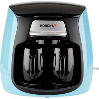 👉 Koffiezetapparaat blauw zwart Korona 12207 Lichtblauw, Capaciteit koppen: 2 4016324122072