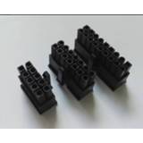 👉 Power connector zwart plastic 5557 4.2mm 2P 4P 6P 8P 10P 12P 14P 16P 18P 20P 24P black male plug shell for computer connectors Housing