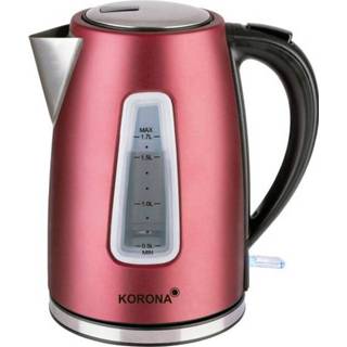 👉 Waterkoker rood Korona 20340 Snoerloos (metallic) 4016324203405