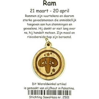 Olijfhout active Sterrenbeeld Ram (3 cm) 8901009125010