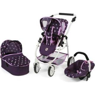 👉 Poppenwagen lila paars meisjes BAYER CHIC 2000 Combi 3 in 1 EMOTION ALL Stars - 4004181637716