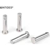 Shaft steel QINTIDES M16 Clevis pins with head 304 stainless flat hole pin bolt cylindrical