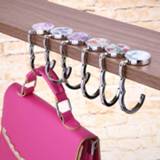 Handtas 1pcs Foldable Hook Handbag Cloth Holder Desk Portable Hanger Multiple Bag Purse