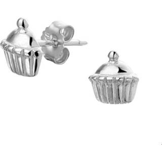 👉 Oorknop zilver gerhodineerd glanzen active vrouwen glanzend zilverkleurig TFT Oorknoppen Cupcakes 7.5 mm x 7 8718834511662