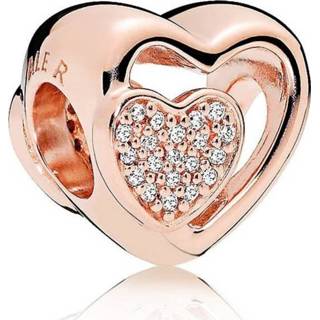 👉 Bedel zilver rose vrouwen liefde hart active roskleurig Pandora 781806CZ rosékleurig Verbonden met elkaar 5700302593914