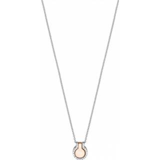 👉 Zilver vrouwen karabijnslot active roskleurig Esprit ESNL00301242 Ketting Fuse rosekleurig 42-45 cm 4894626029431