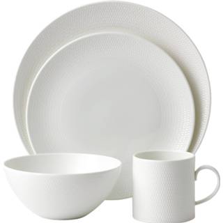 👉 Serviesset Fine Bone China wit Wedgwood Gio 16-delige 701587313780