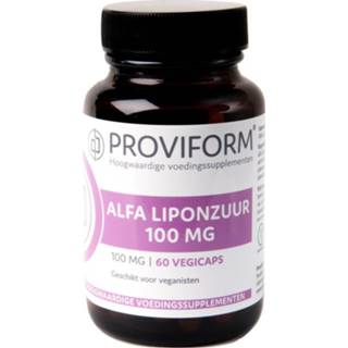 👉 Proviform Alfa Liponzuur 100mg Vegicaps 8717677121687