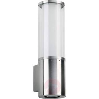 👉 Buiten wandlamp roestvrij staal a++ zilver Albert Leuchten Buitenwandlamp Asmara met diepstraler