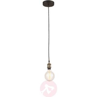 Hang lamp aluminium a++ eco-light antiek-bruin Hanglamp Vintage met draadafhanging