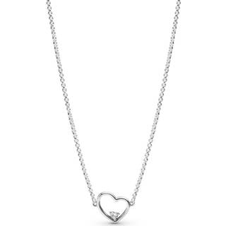 👉 Halsketting active Pandora Collier Asymmetric Heart of Love
