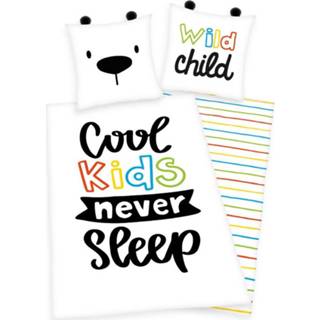 👉 Dekbedovertrek katoen multi kinderen Cool Kids Never Sleep 4006891927446