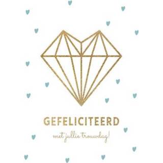 👉 Diamant wit Luckz | Huwelijksfelicitatie Diamand