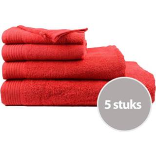 👉 The One Handdoek Deluxe Voordeelpakket 50x100 550 gr Terra Spice (5 stuks)