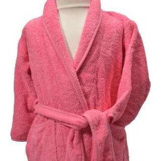 👉 Kinderbadjas roze katoen unisex kinderen Clarysse Kimono zonder capuchon 80/92 8933355701815
