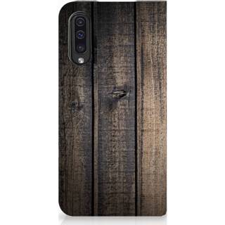 👉 Standcase Samsung Galaxy A50 Hoesje Design Steigerhout 8720091490727