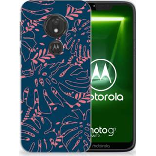 👉 Motorola Moto G7 Power TPU Hoesje Design Palm Leaves 8720091212411