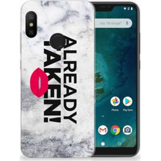 👉 Wit Xiaomi Mi A2 Lite TPU Hoesje Design Already Taken White 8720091246430