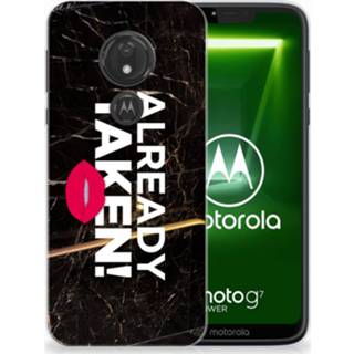 👉 Zwart Motorola Moto G7 Power TPU Hoesje Design Already Taken Black 8720091281967