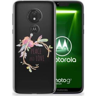 👉 Motorola Moto G7 Power Uniek TPU Hoesje Boho Text 8720091687738