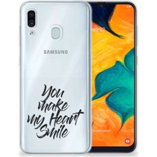 👉 Samsung Galaxy A30 TPU Hoesje Design Heart Smile 8720091614420