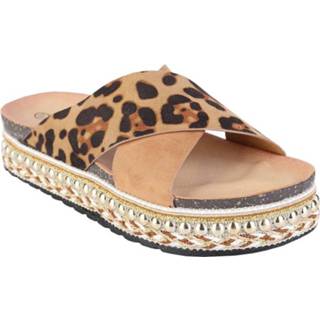 👉 Sandaal vrouwen bruin Sandalen Ibiza Leopard