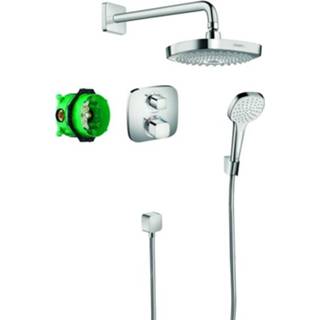 👉 Douchethermostaat active Hansgrohe Croma Select E inbouw compleet...