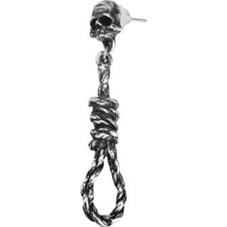 👉 Oorsteker oorbellen zilverkleurig Alchemy Gothic Hangman´s Noose Oorsteker, per stuk