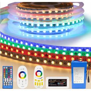 👉 Batterij Led strip op RGBW Premium complete set 5 meter