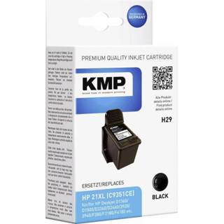 👉 KMP Inkt vervangt HP 21 Compatibel Zwart H29 1900,4211