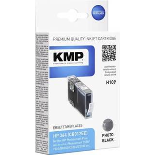 Inkt cartridge zwart KMP vervangt HP 364, 364XL Compatibel Foto H63 1713,0040 4011324713046