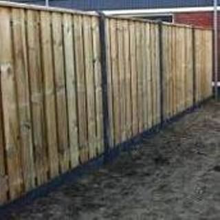 👉 Schutting antraciet hout beton schuttingen 200x190cm 21 planks per set 8718481764664
